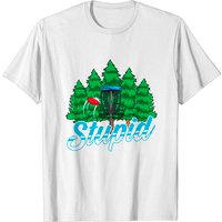 T-shirt drôle de joueur de disc golf Stupid Tree pour hommes — T-shirts pour hommes