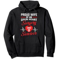 Wife of Open Heart Surgery Survivor Pullover Hoodie