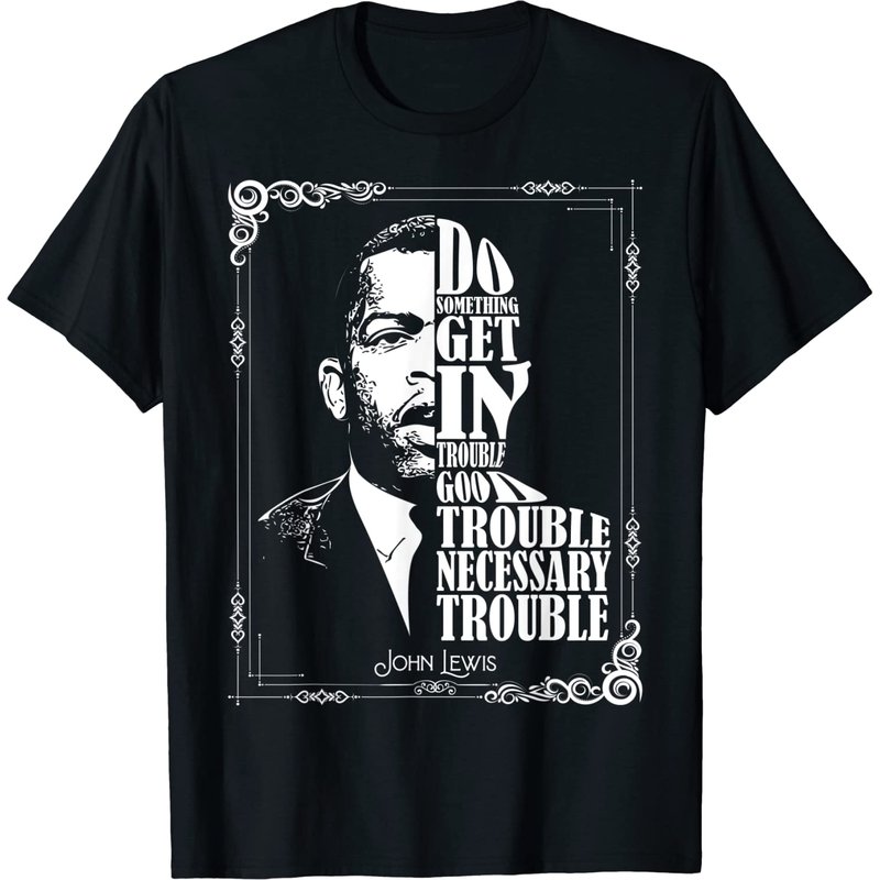 T-shirt John Lewis Vintage Tee Get In Good Necessary Trouble — T-shirts pour hommes