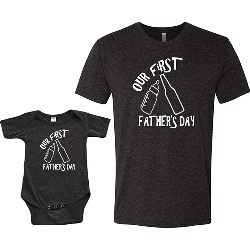 Our First Father's Day Matching T-Shirt for Men — Mens T Shirts