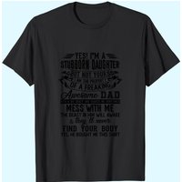 Je suis une Fille Têtue, j'ai un Super Papa T-shirt pour Hommes — T-shirts pour hommes