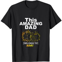 Personalized This Dad Belongs T-Shirt for Men — Mens T Shirts