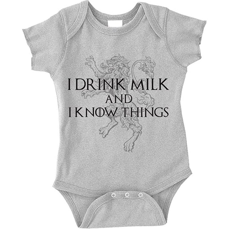 I Drink Milk And I Know Thing Onesie