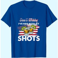 Don't Worry I've Had Both My Shots American Flag T-Shirt for Men