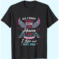 My Son In Heaven T-Shirt for Men — Mens T Shirts