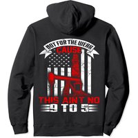Hoodie à Capuche Ouvrier du Pétrole avec Drapeau