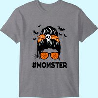 T-shirt Halloween Momster à Chignon Désordonné pour Hommes — T-shirts pour hommes