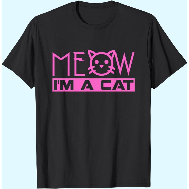 T-shirt Halloween Meow I'm A Cat pour hommes