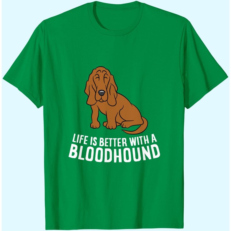 T-shirt pour homme Bloodhound - La vie est meilleure avec un Bloodhound — T-shirts pour hommes