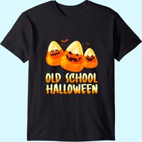 T-shirt Halloween Candy Corn Old School pour hommes — T-shirts pour hommes