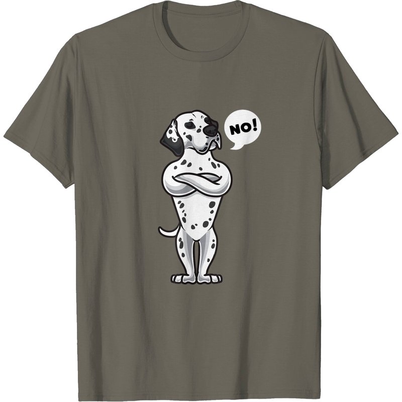 T-shirt pour hommes avec chien dalmatien têtu — T-shirts pour hommes