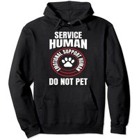 Hoodie à Capuche Humour Service Animal de Soutien Émotionnel