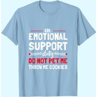 T-shirt Humain de Soutien Émotionnel Ne Pas Caresser Humour Chien d'Assistance