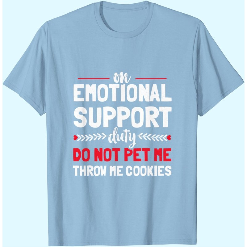 T-shirt Humain de Soutien Émotionnel Ne Pas Caresser Humour Chien d'Assistance — T-shirts pour hommes