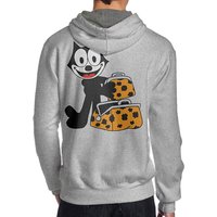 Hoodie à Capuche Felix The Cat en Vert Militaire — Sweats à capuche pour hommes