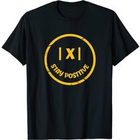 T-shirt pour hommes Enseignant de mathématiques Restez positif