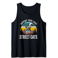 Débardeur Supportez les Chats de Rue Raton Laveur au Coucher de Soleil pour Hommes — T-shirts pour hommes