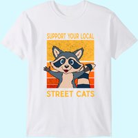 T-Shirt Supportez vos Chats de Rue Locaux pour Hommes — T-shirts pour hommes