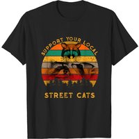 T-shirt Supportez vos Chats de Rue Raccoon Lover pour Hommes — T-shirts pour hommes