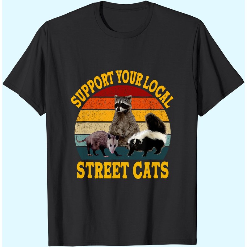 T-shirt Vintage Your Local Street Cats Opossum Lover pour hommes — T-shirts pour hommes