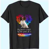 My Heart Is Held By The Paws Of A Papillon T-Shirt for Men