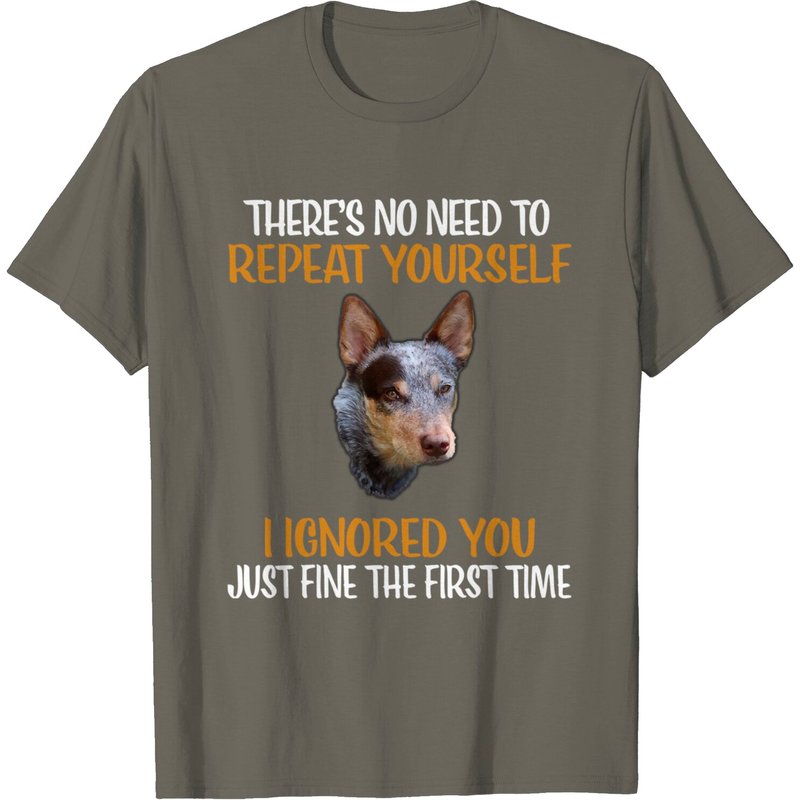 T-Shirt pour Hommes Chien de Bétail Blue Heeler — T-shirts pour hommes