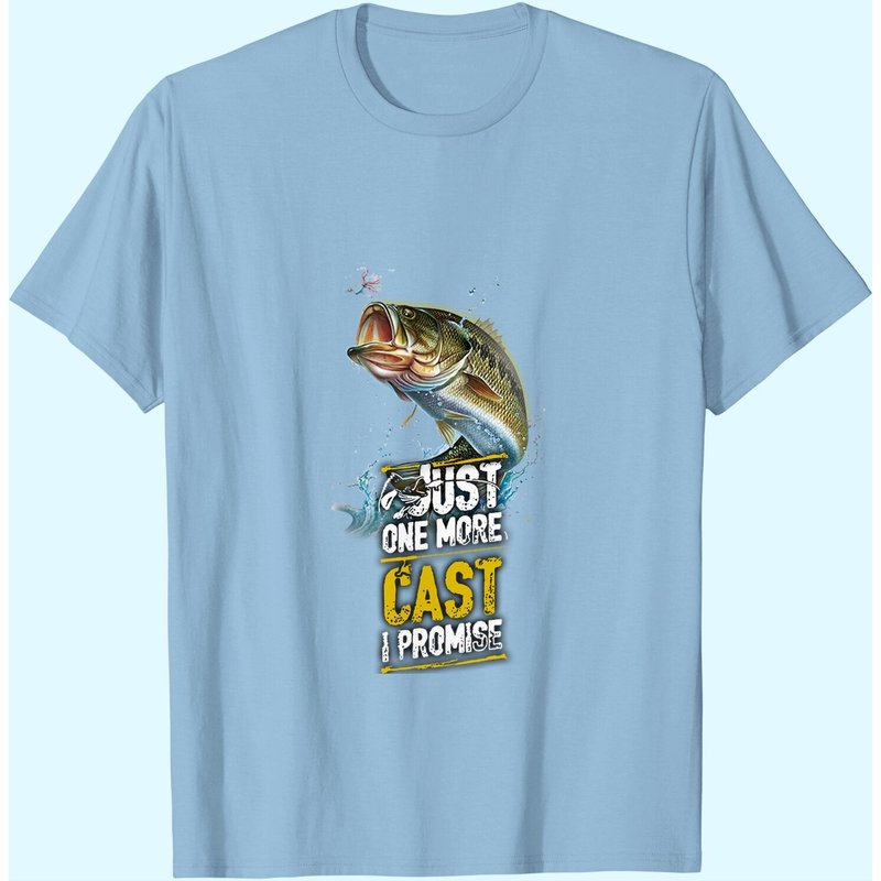 Just One More Cast I Promise T-shirt de pêche pour hommes — T-shirts pour hommes