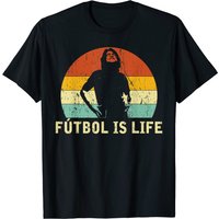T-shirt Futbol Is Life pour hommes en noir