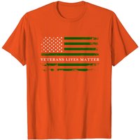 T-shirt pour hommes Veterans Lives Matter avec drapeau américain — T-shirts pour hommes
