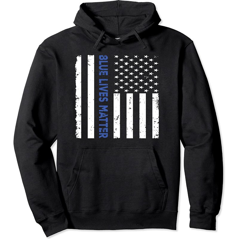 Hoodie Line Family Blue Lives Matter pour Unisexe — Sweats à capuche pour hommes