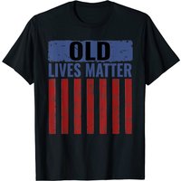 T-shirt Old Lives Matter avec Drapeau des États-Unis pour Hommes — T-shirts pour hommes