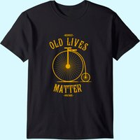 T-shirt Old Lives Matter pour hommes en noir — T-shirts pour hommes