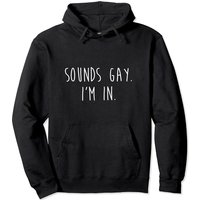 Sounds Gay I'm In Hoodie Pullover Fierté LGBTQ