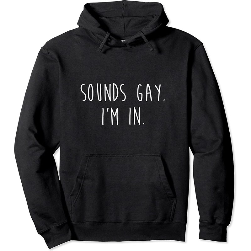 Sounds Gay I'm In Hoodie Pullover Fierté LGBTQ — Sweats à capuche pour hommes