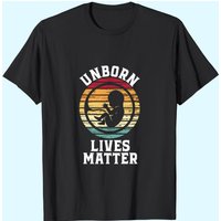 T-shirt Unborn Lives Matter pour hommes en noir — T-shirts pour hommes