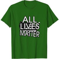 T-Shirt All Lives Matter pour hommes en noir — T-shirts pour hommes