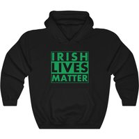 Hoodie Irish Lives Matter pour Unisexe en Noir — Sweats à capuche pour hommes