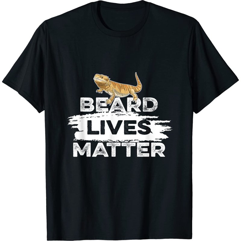 T-shirt pour hommes avec design de dragon barbu en noir — T-shirts pour hommes