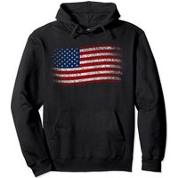 Hoodie Drapeau Américain pour Hommes et Femmes - Design Vintage USA — Sweats à capuche pour hommes