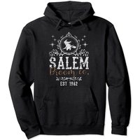 Hoodie Halloween Grunge Witches Salem Broom Company