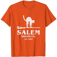 T-shirt pour hommes Salem Broom Company Halloween Chat Noir Sorcière — T-shirts pour hommes