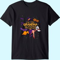 I'm The Grandma Witch Halloween Pumpkin Group T-Shirt for Men — Mens T Shirts