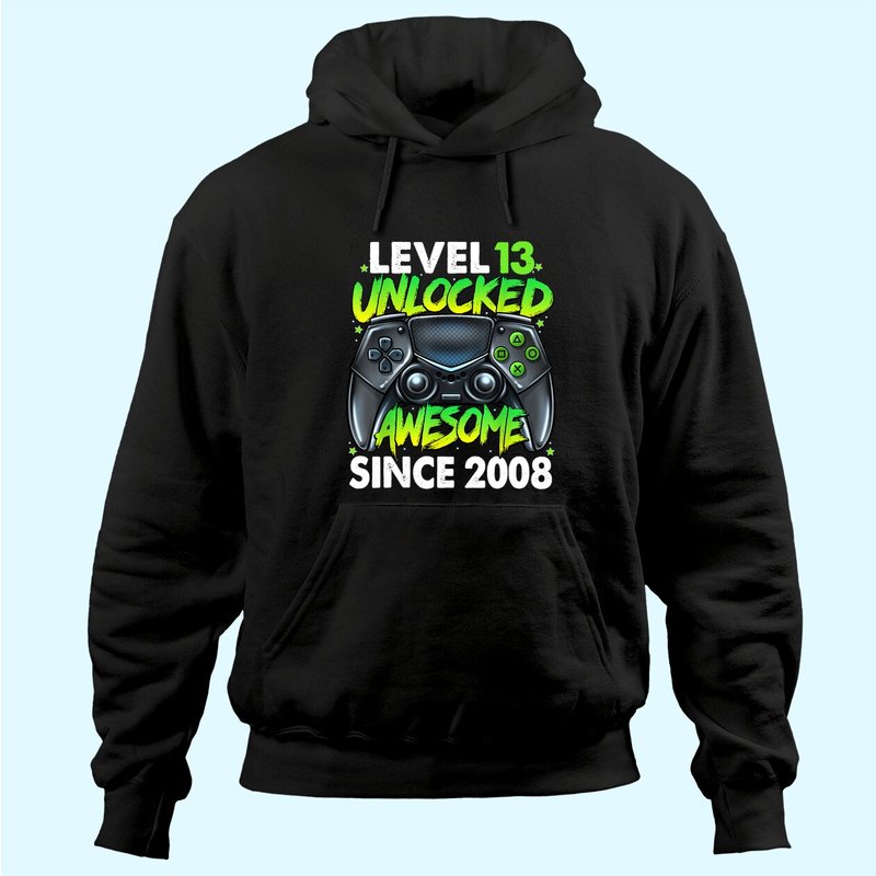 Hoodie de jeu anniversaire Niveau 13 Débloqué — Sweats à capuche pour hommes