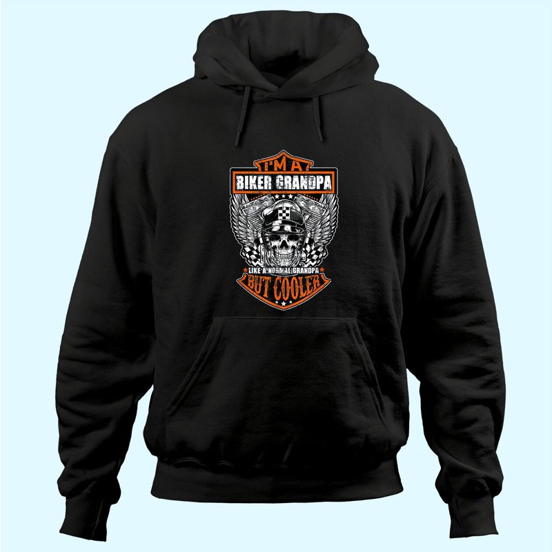 I'm A Biker Grandpa Hoodie for Motorcycle Lovers — Mens Hoodies