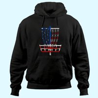 Hoodie Cool Panier de Disc Golf Drapeau US pour Hommes — Sweats à capuche pour hommes