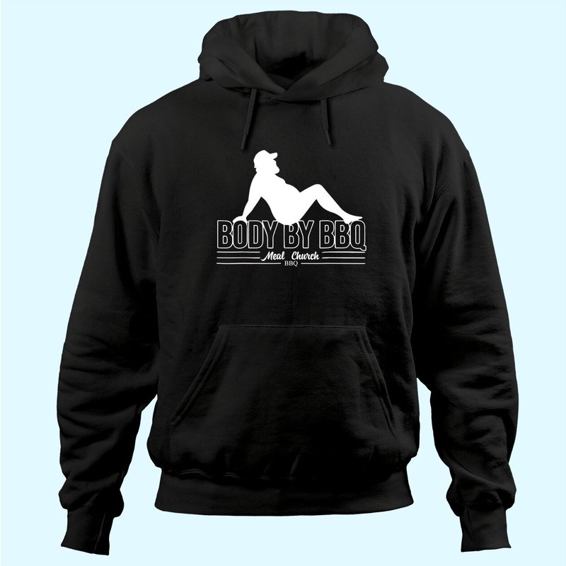 Hoodie pour hommes Body By BBQ Vintage Meat Church — Sweats à capuche pour hommes