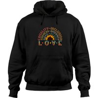Hoodie Amour Égalité Inclusion Gentillesse Diversité Espoir Paix — Sweats à capuche pour hommes