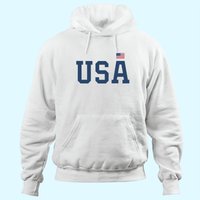 Hoodie USA Drapeau Américain Patriote 4 juillet pour Hommes et Femmes — Sweats à capuche pour hommes
