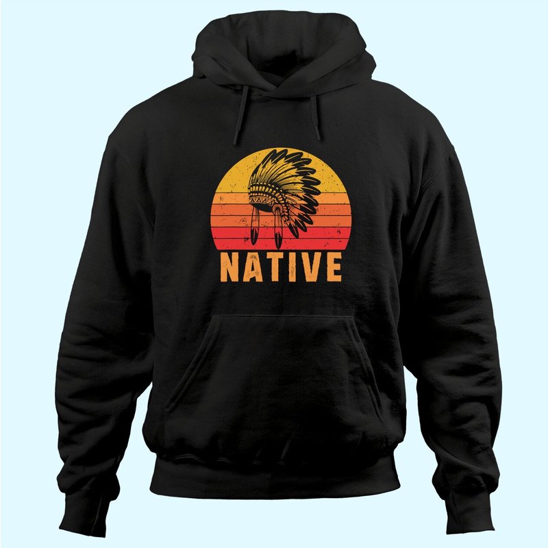 Hoodie Vintage Fierté Amérindienne — Sweats à capuche pour hommes
