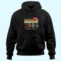 Hoodie d'anniversaire vintage 2004 en édition limitée pour unisexe — Sweats à capuche pour hommes